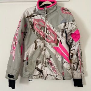 Castle X Jacket Women’s Small Snowmobile Racewear Snow Outdoor Camo Mountain
